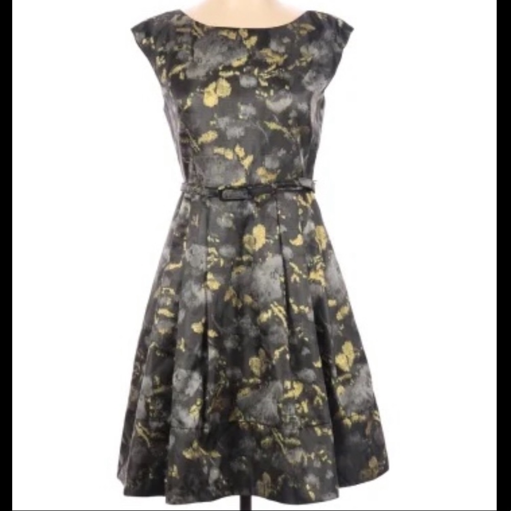Floral A-Line Cocktail Dress